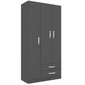 Guarda Roupa Atalaia 3 Portas 2 Gavetas Solteiro Evidencia