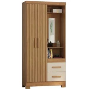 Guarda Roupa Capelinha Atualle Solteiro com Espelho 2 Portas 2 Gavetas