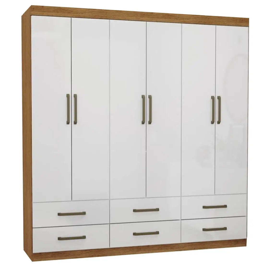 Guarda Roupa Dallas Casal 6 Portas 6 Gavetas Carioca