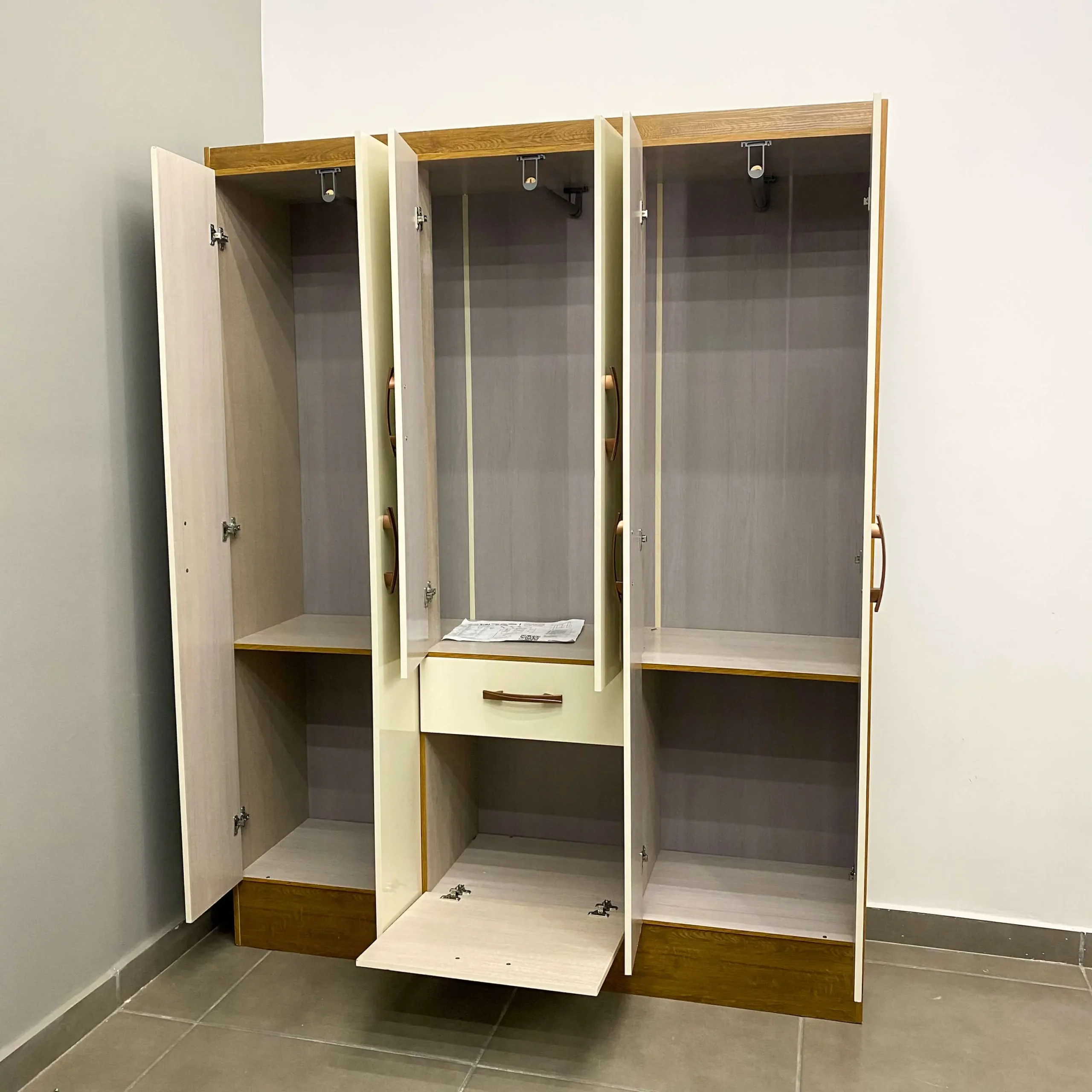 Guarda Roupa Marbella Casal 7 Portas 1 Gaveta Doripel - Imagem 3