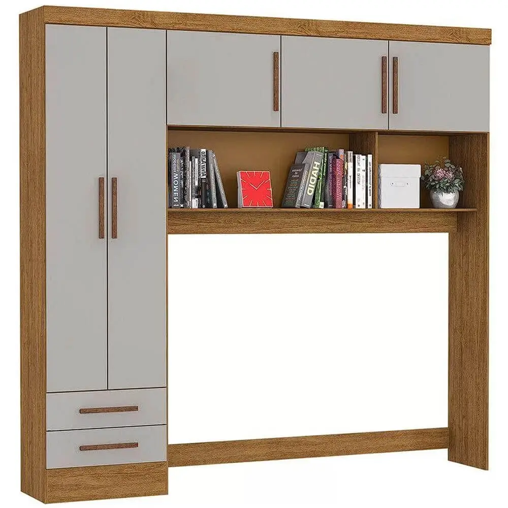 Guarda Roupa Modulado Carioca 5 Portas 2 Gavetas
