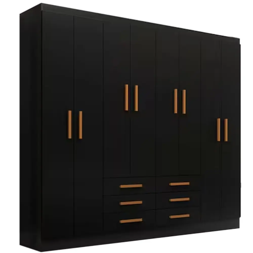 Guarda Roupa Paris Casal 8 Portas 6 Gavetas Evidencia
