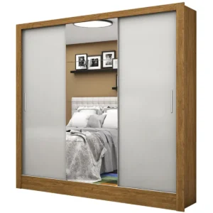 Guarda Roupa Santiago Casal 3 Portas 3 Gavetas Carioca