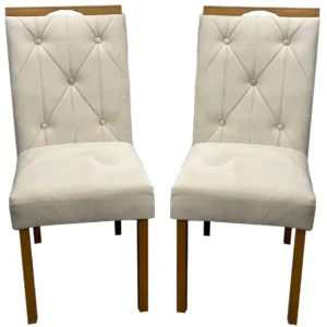 Kit 2 Cadeiras Jasmim em Veludo Estofadas Wm Estofados