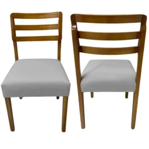 Kit 2 Cadeiras Turquia Madeira Tecido Linho Hr