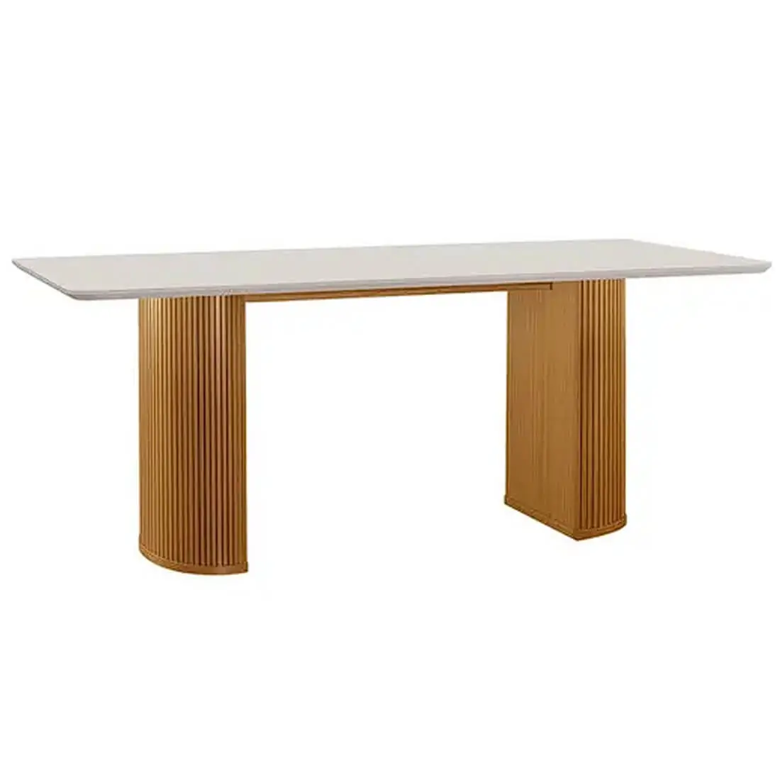 Mesa Dara 180x90 com Vidro Lj Móveis