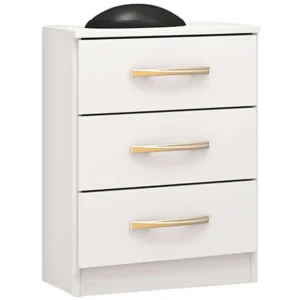 Mesa de Cabeceira Leme com 3 Gavetas Primicias