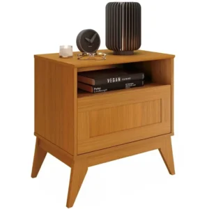 MESA DE CABECEIRA URBAN 1 GAVETA EDN COR CEDRO