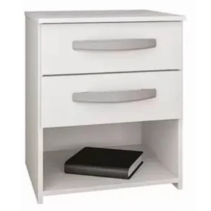 MESA DE CABECEIRA URUGUAI 2 GAVETAS ATUALLE COR BRANCO