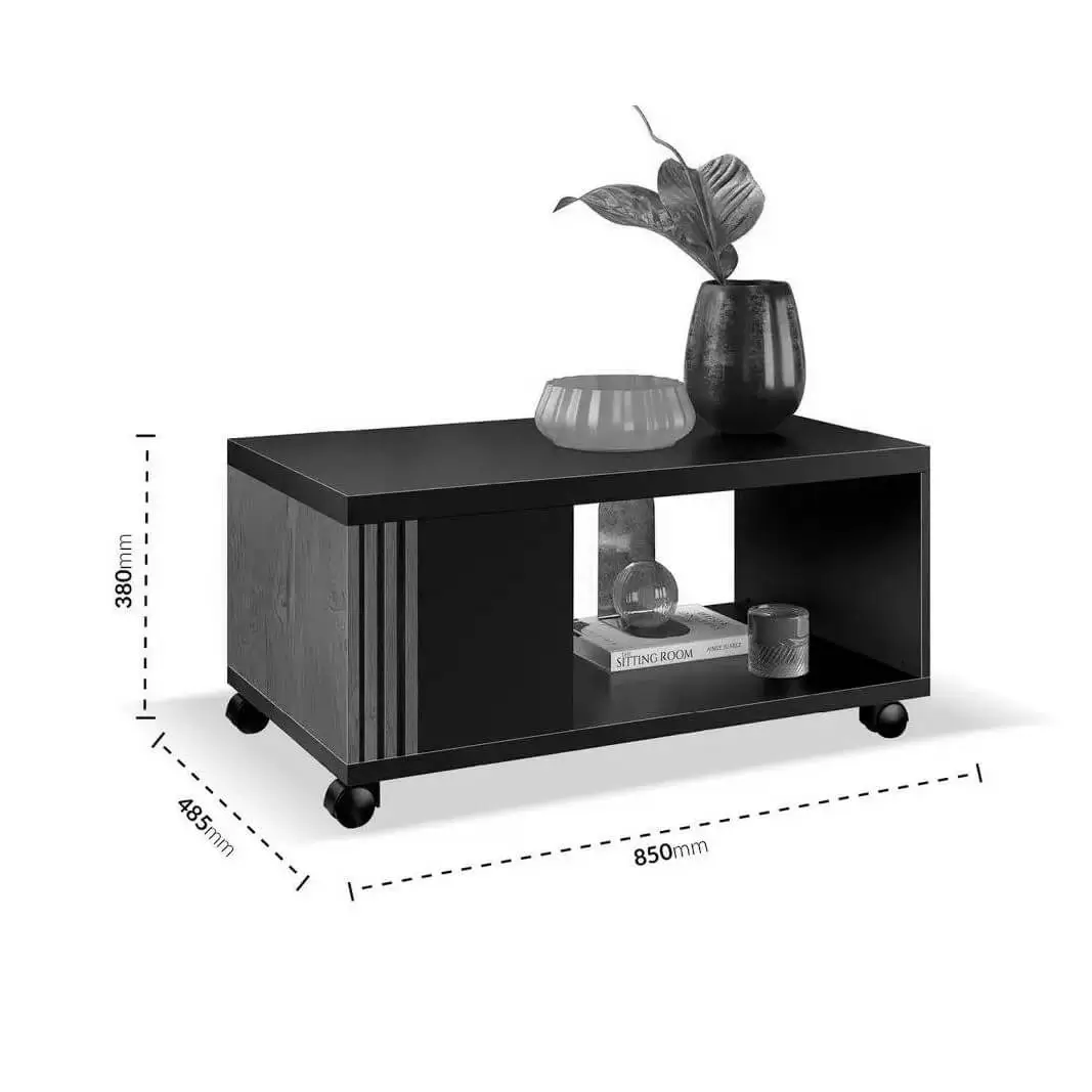 Mesa de Centro Pratica com Rodízios Edn - Imagem 2