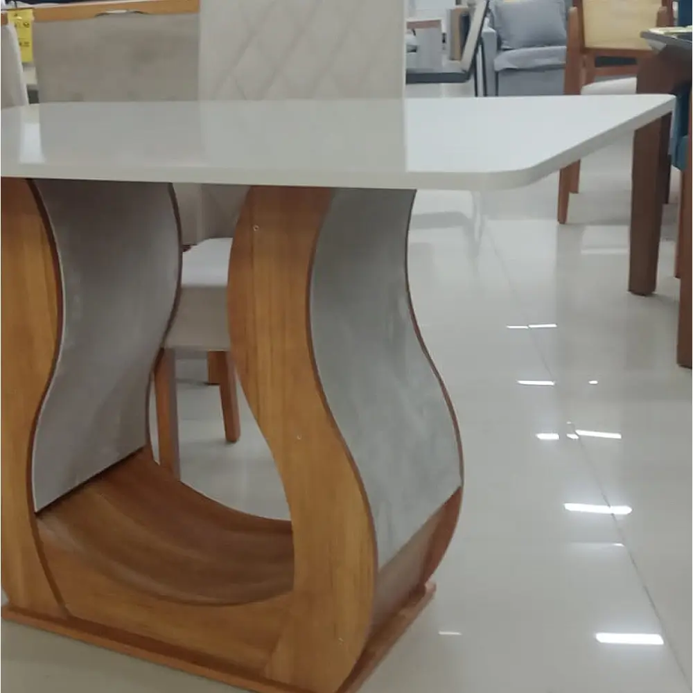 Mesa de Jantar Alpina 120x80cm com 4 Cadeiras Iza Viero - Imagem 3