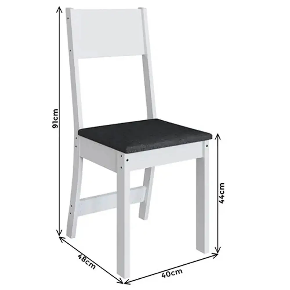 Mesa de Jantar Karla com 4 Cadeiras Indekes - Imagem 3