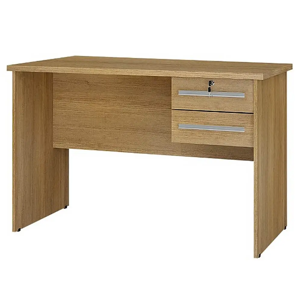 MESA DE COMPUTADOR BYTE ESCRIVANINHA 2 GAVETAS VALDEMÓVEIS COR CINAMOMO