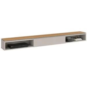 NICHO SUSPENSO UNIVERSAL 220 COM 1 GAVETA EDN COR OFF WHITE CEDRO