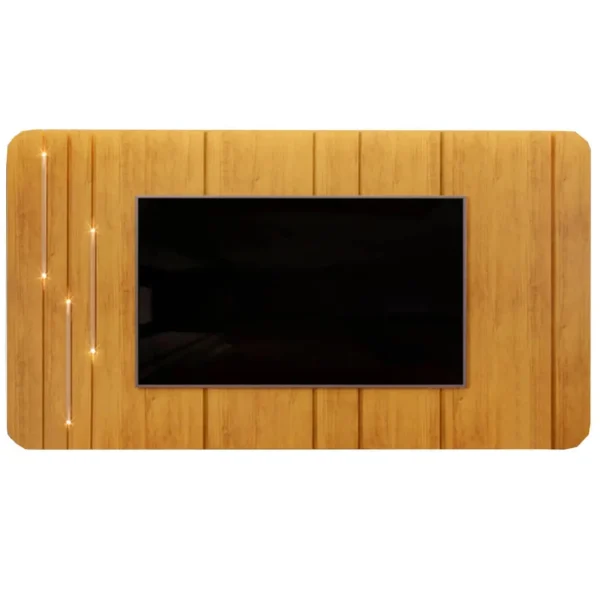 PAINEL CELINE PARA TV ATÉ 75 POLEGADAS COM LED DJ COR BALI CEDRO
