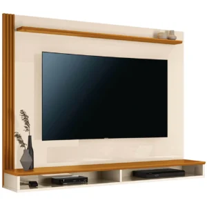 PAINEL DAVOS PARA TV ATÉ 55 POLEGADAS EDN COR OFF WHITE CEDRO