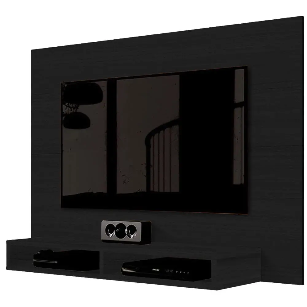 PAINEL FOX PARA TV ATÉ 46 POLEGADAS EDN MÓVEIS COR PRETO