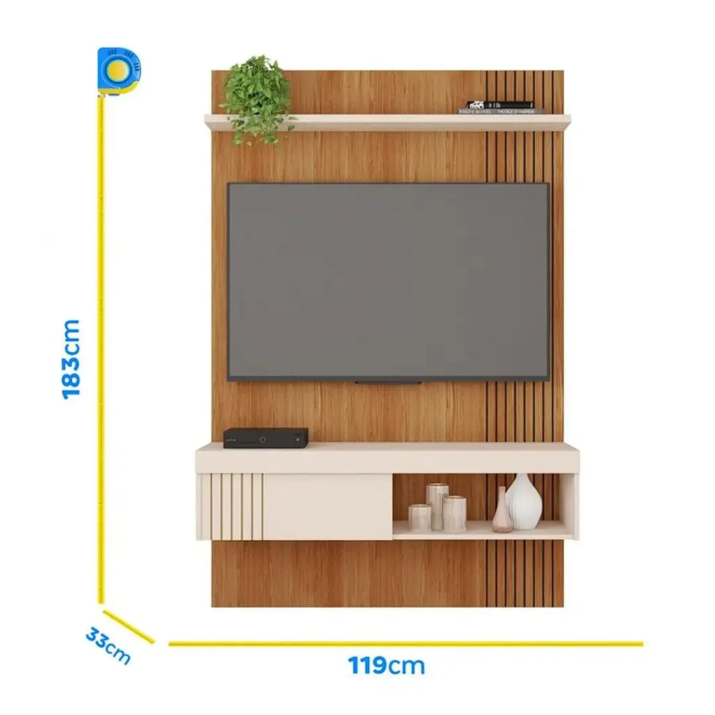 Painel Jade para Tv Até 50 Polegadas 1 Porta Caemmun - Imagem 2