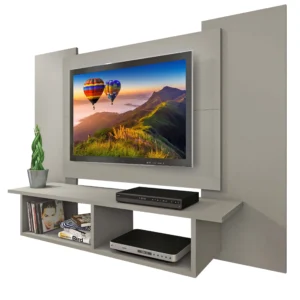 PAINEL ROGER PARA TV ATÉ 48 POLEGADAS FELLICCI COR CINZA