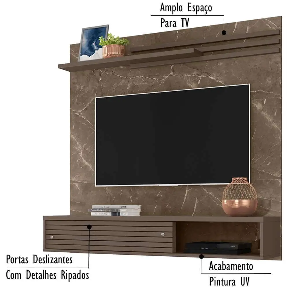 Painel Frizz Sublime para Tv Até 55 Polegadas Madetec - Imagem 4