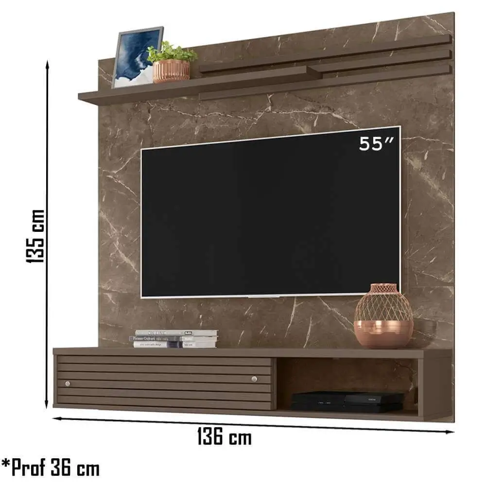 Painel Frizz Sublime para Tv Até 55 Polegadas Madetec - Imagem 3