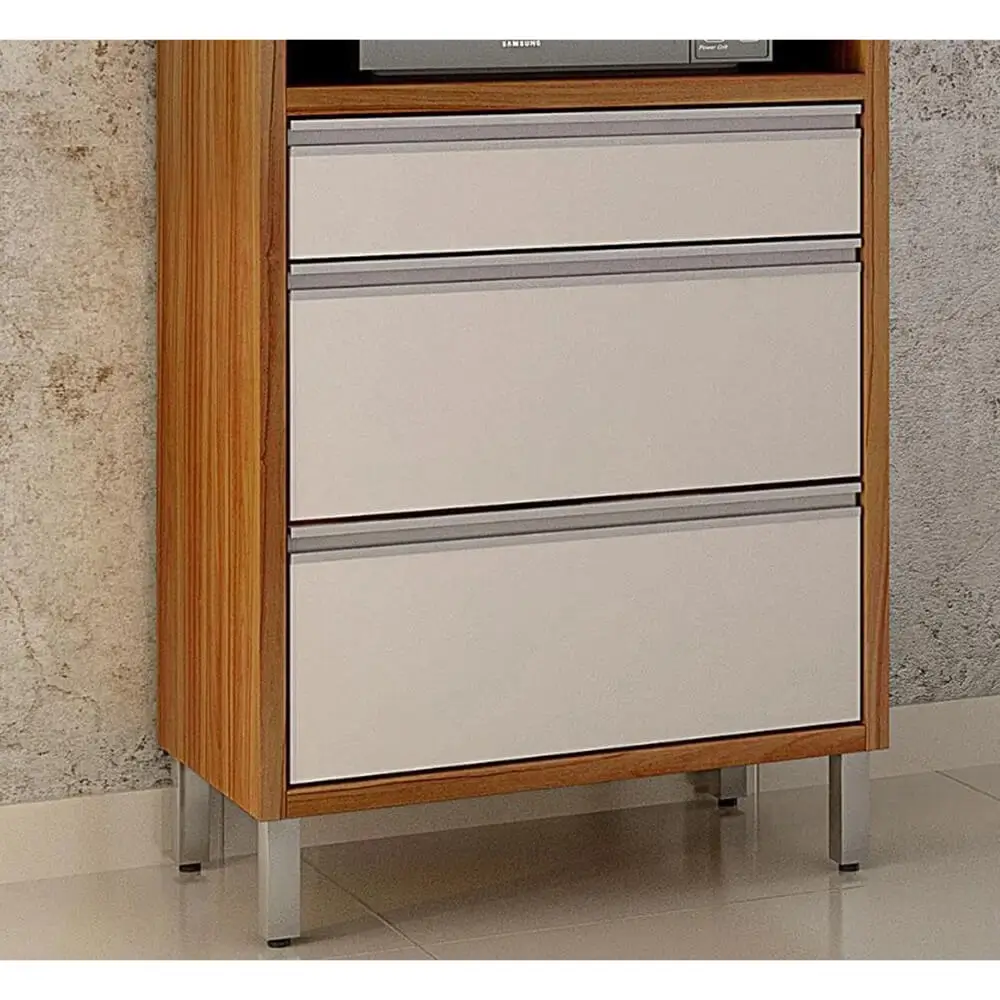 Paneleiro Jade 3 Portas 2 Gavetas e Nicho para Micro-ondas Chf - Imagem 5