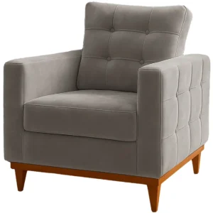 Poltrona California em Linho com Almofada Solta Rr Estofados