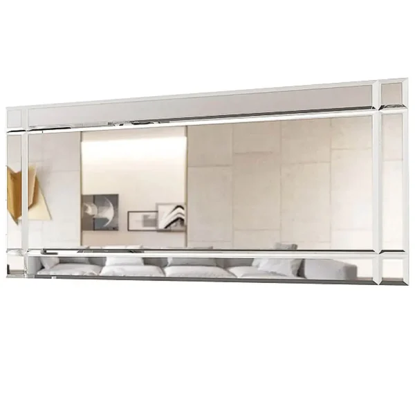 QUADRO ESPELHO BISOTÊ 160CM EDN COR PRATA