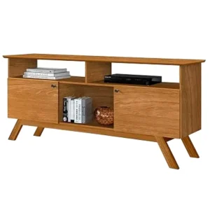 RACK AMSTERDA PARA TV ATÉ 50 POLEGADAS 2 PORTAS TEBARROT COR NATURE