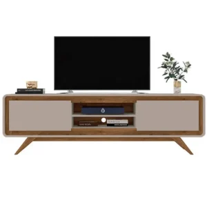 RACK CHANNEL 150CM PARA TV ATÉ 50 POLEGADAS 2 PORTAS FABRIMÓVEIS COR GIANDUIA NATURE