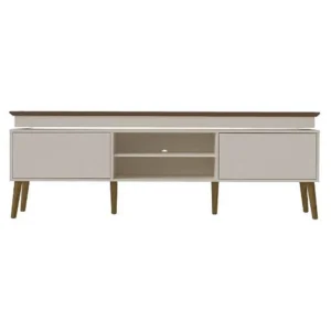 RACK LUMINA PARA TV ATÉ 75 POLEGADAS 2 PORTAS ARTELY COR OFF WHITE PINHO