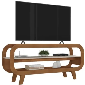 RACK THEO PARA TV ATÉ 60 POLEGADAS ARTELY COR CINAMOMO OFF WHITE