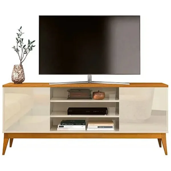RACK TITAN PARA TV ATÉ 60 POLEGADAS EDN MÓVEIS COR OFF WHITE CEDRO