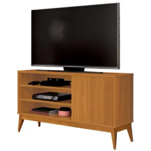 RACK VINCI RETRÔ PARA TV ATÉ 50 POLEGADAS EDN MÓVEIS COR CEDRO