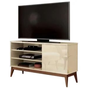 RACK VINCI RETRÔ PARA TV ATÉ 50 POLEGADAS EDN MÓVEIS COR OFF WHITE