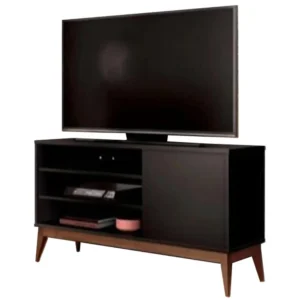 RACK VINCI RETRÔ PARA TV ATÉ 50 POLEGADAS EDN MÓVEIS COR PRETO