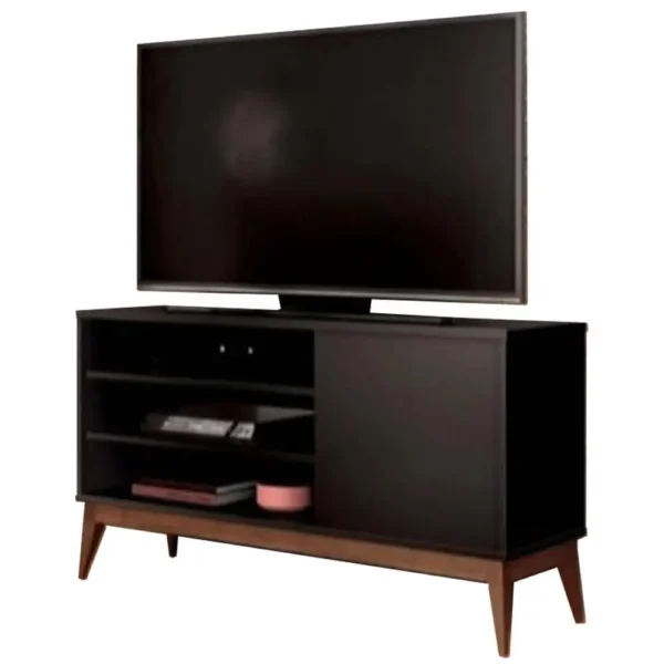 RACK VINCI RETRÔ PARA TV ATÉ 50 POLEGADAS EDN MÓVEIS COR PRETO