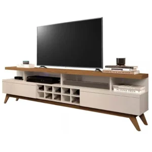 Rack Vivare 180cm com Adega para Tv Até 70 Polegadas 2 Gavetas Germai