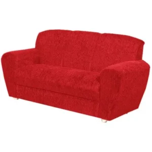 Sofá 5010 3 Lugares em Tecido Suede e Encosto Fixo