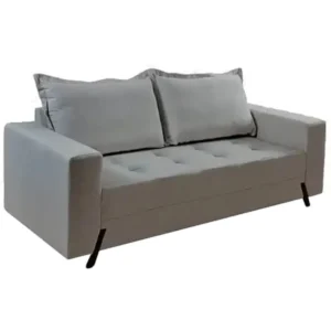Sofá 8100 3 Lugares em Linho com Almofadas Soltas 198cm Boareto