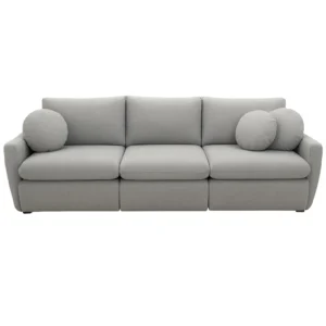 Sofá Cama Amaranto 300cm em Linho 6 Lugares Retrátil Innove