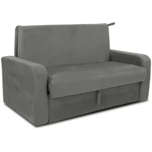 Sofá Cama Daiane com Baú 2 Lugares 140cm