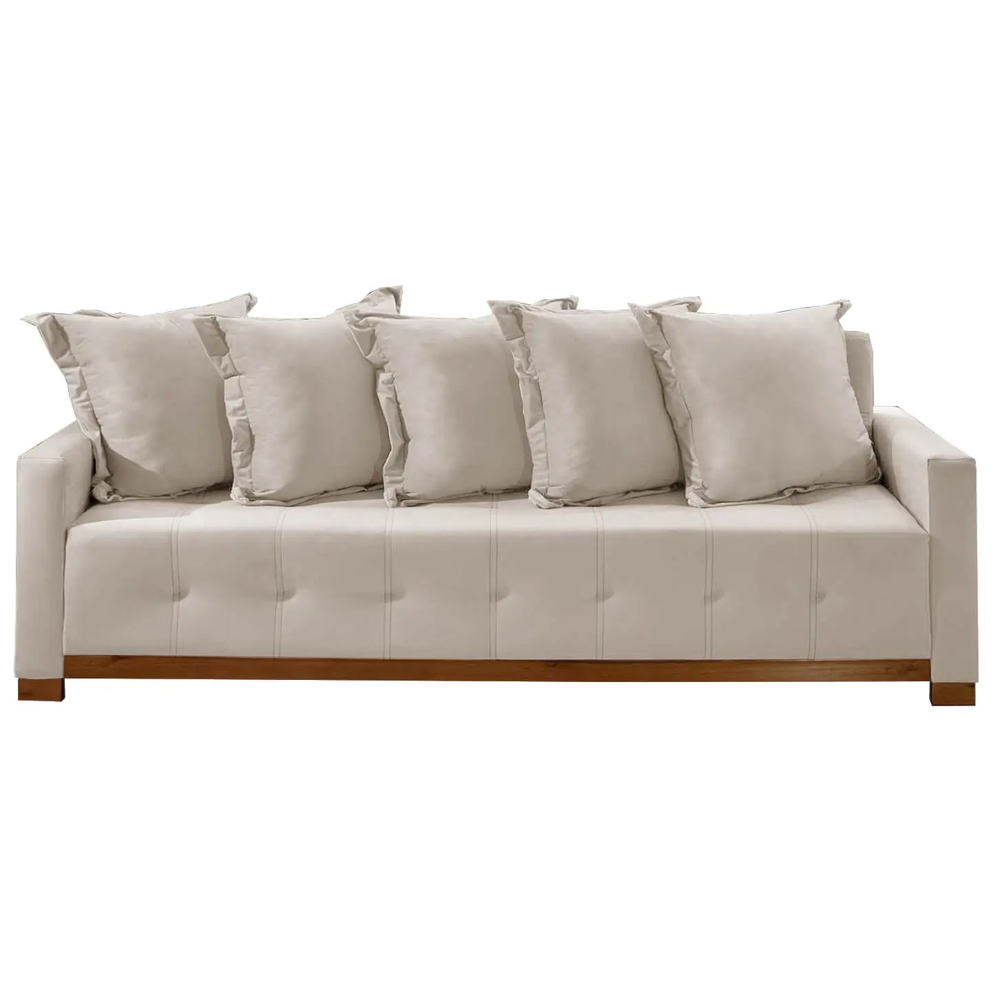 Sofá Cama Feeling Casal 4 Lugares e 5 Almofadas 210cm Innove