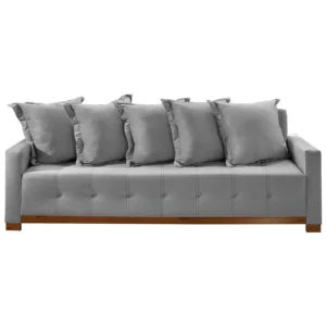 Sofá Cama Feeling Casal 4 Lugares e 5 Almofadas 210cm Innove