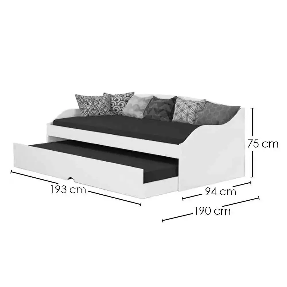 Sofá Cama Lais com Cama Auxiliar 3 Lugares - Imagem 4