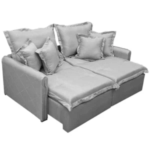 Sofá Cama Lima 180cm em Linho 2 Lugares Retrátil e Reclinável União