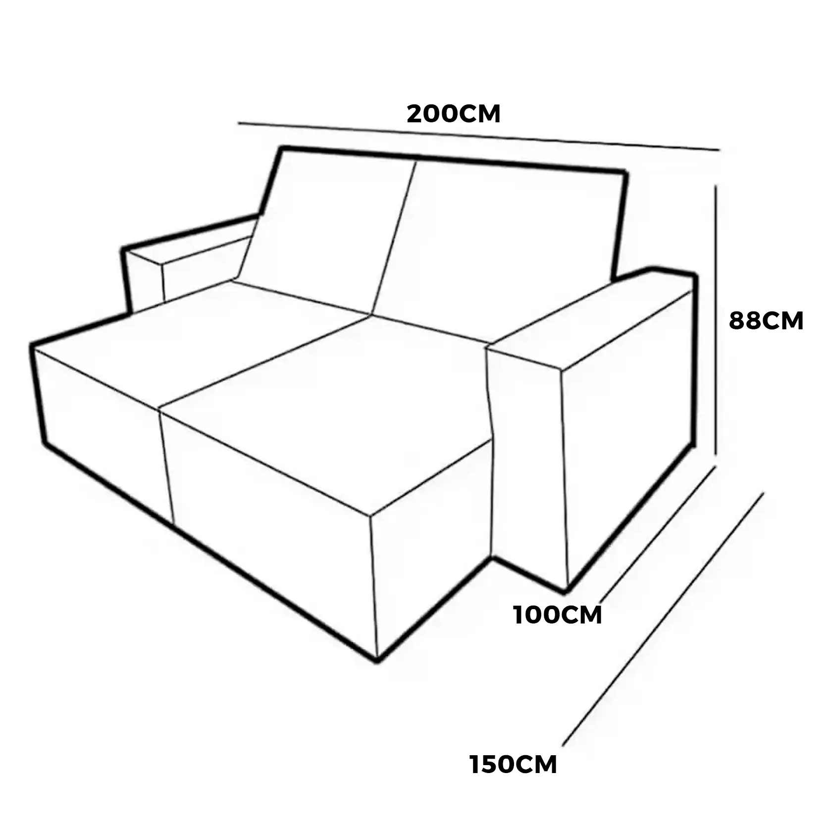 Sofá Cama Monaco em Linho 3 Lugares Retrátil e Reclinável 200cm Orthosono - Imagem 2