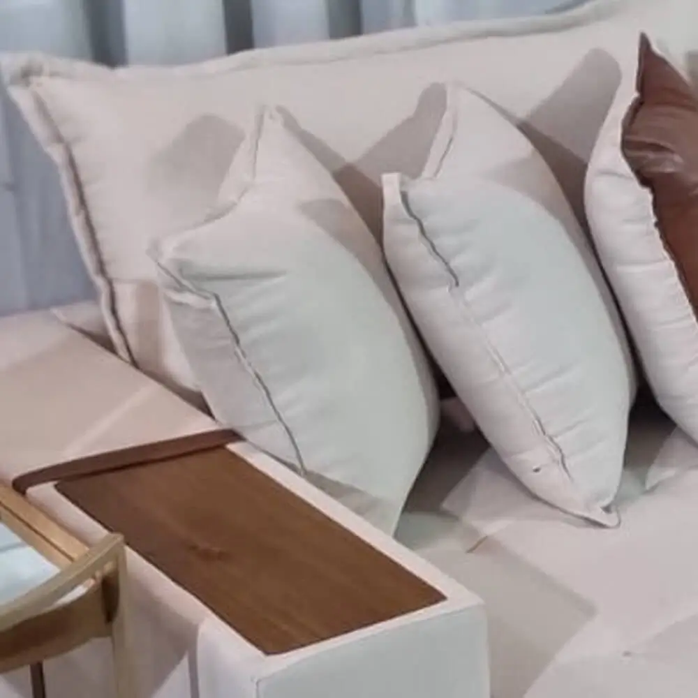 Sofá Cama Tebas 4 Lugares Retrátil e Reclinável 250cm Tecido Linho Innove - Imagem 3