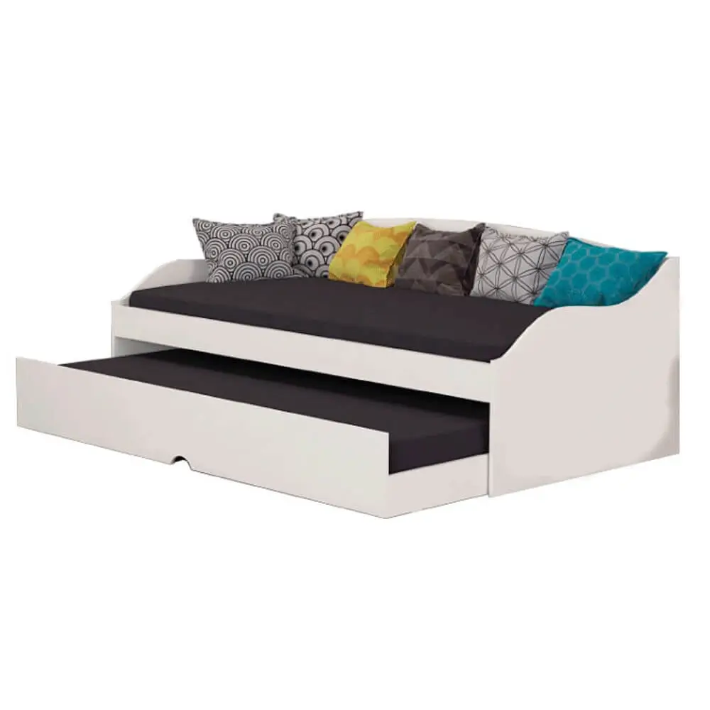 Sofá Cama Lais com Cama Auxiliar 3 Lugares
