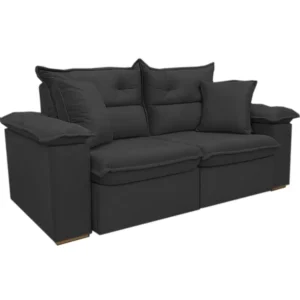 Sofá Ferrari 3 Lugares Retrátil e Reclinável Tecido Veludo 200cm L3 Estofados